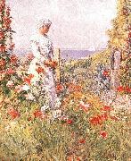 Celia Thaxter in Her Garden, Childe Hassam